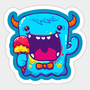 Blue Monster 2 Sticker